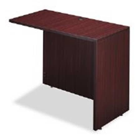 Alera Technologies Valencia Series Reversible Return Bridge Shell- Mahogany YYAZ-ALEVA354224MY